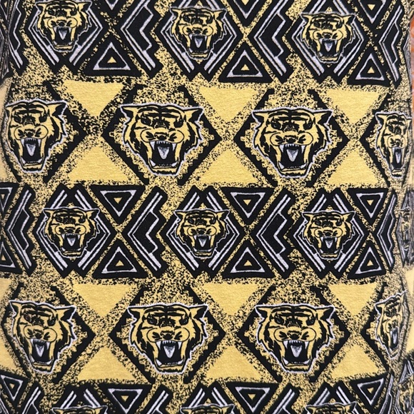 H & M Bright Yellow and Black Tiger Print Mini Tank Dress - Picture 2 of 13